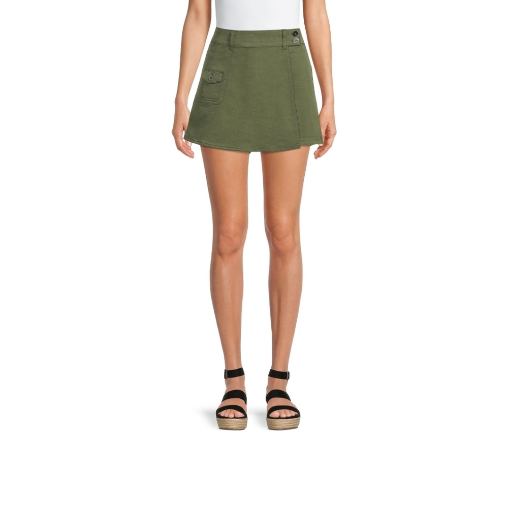 NWT Time And Tru Women's Utility Skort Size 16 Green - Picture 3 of 12